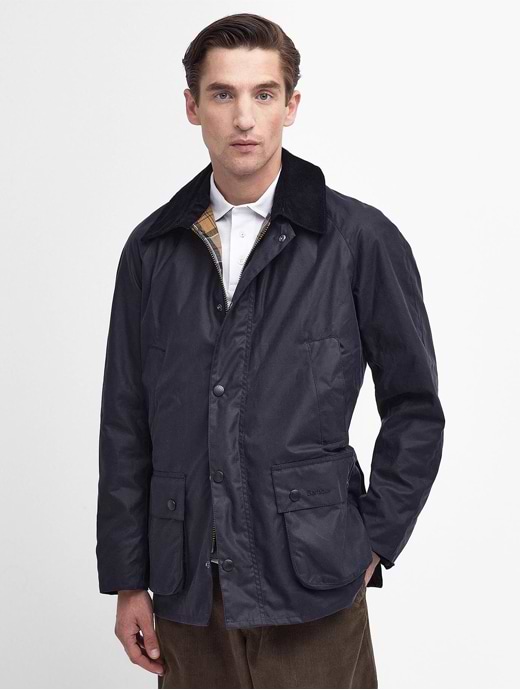 Mens barbour jacket navy sales
