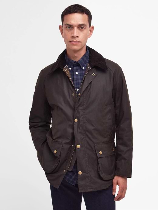 Barbour wharf waxed cotton jacket store