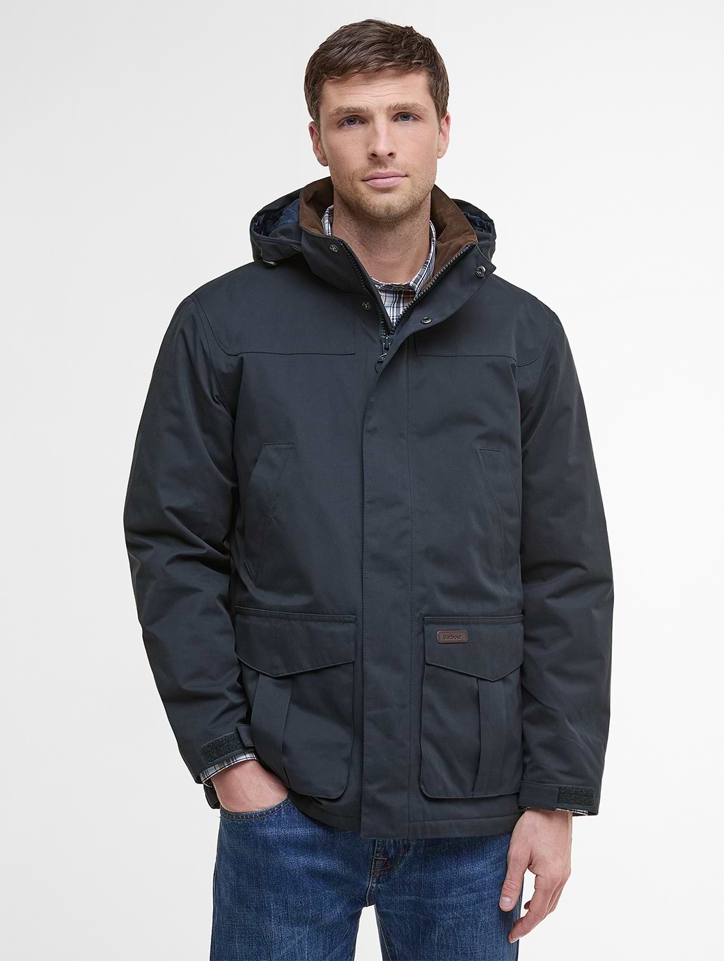 Navy Barbour Gore Tex Jacket Barbour Men's Brockstone Waterproof