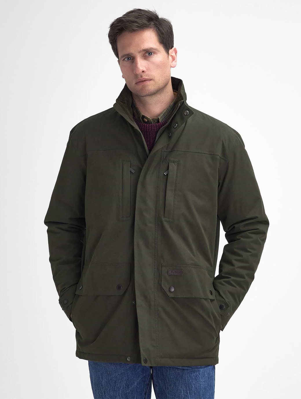 Olive waterproof jacket deals