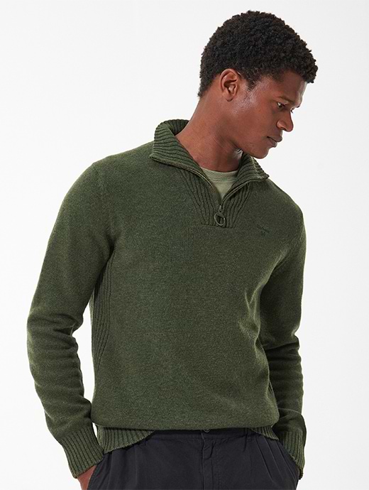 Barbour sweater mens navy discount