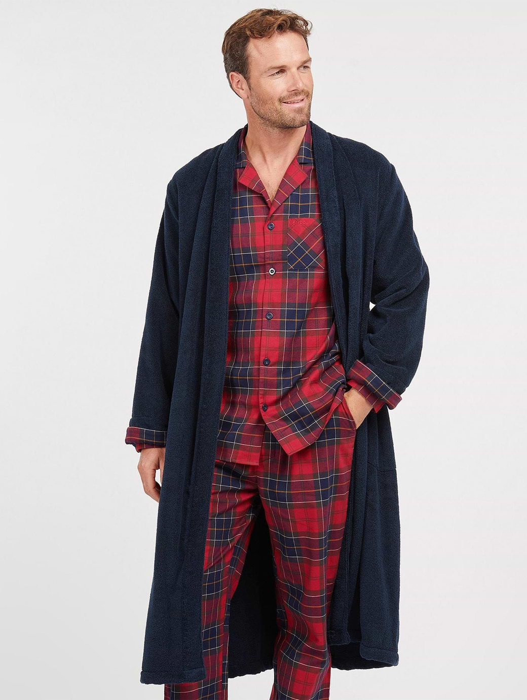 Barbour Men s Lachlan Dressing Gown Navy