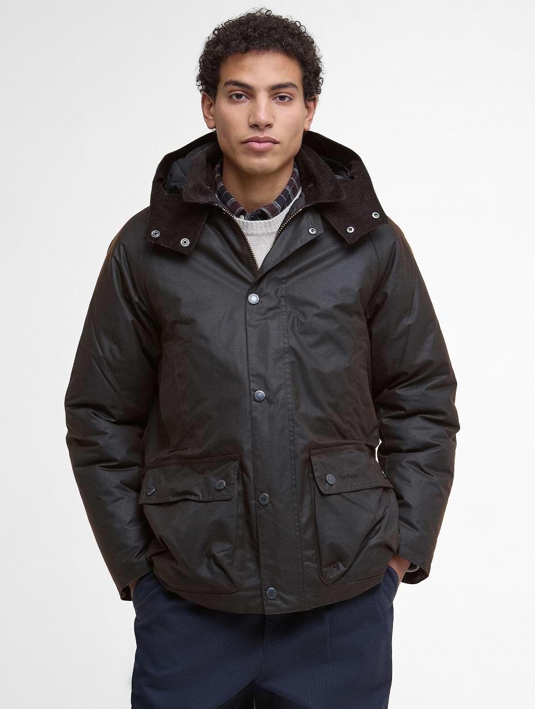 Barbour Men's Modern Beaufort Wax Jacket Dark Brown/Midnight Oak