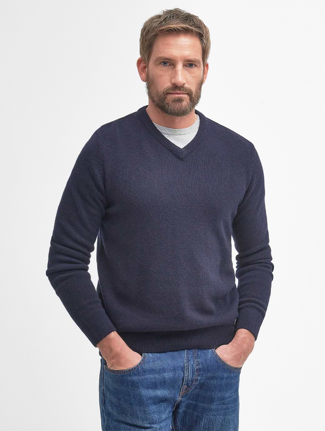 Barbour nelson essential v neck jumper shop