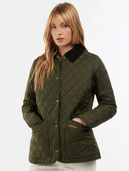 Barbour annandale quilted jacket olive store