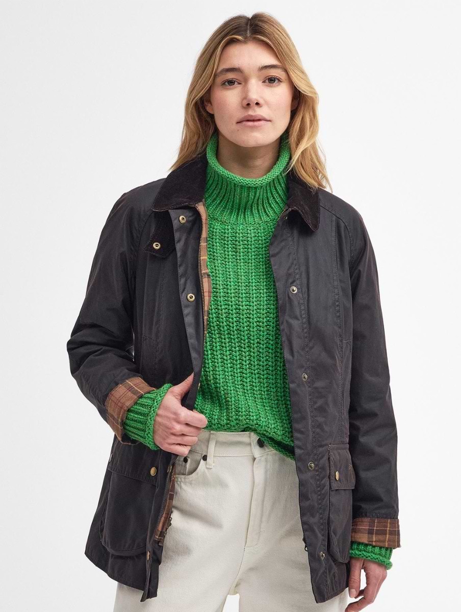 Barbour Women s Beadnell Wax Jacket Sage