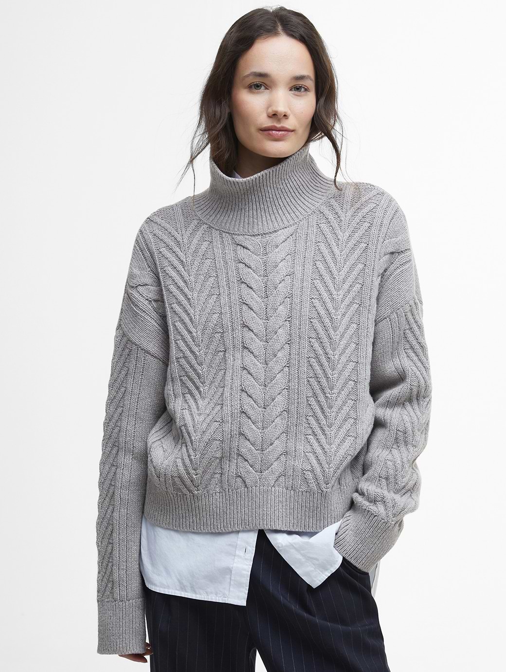 Barbour jumper Grey sales