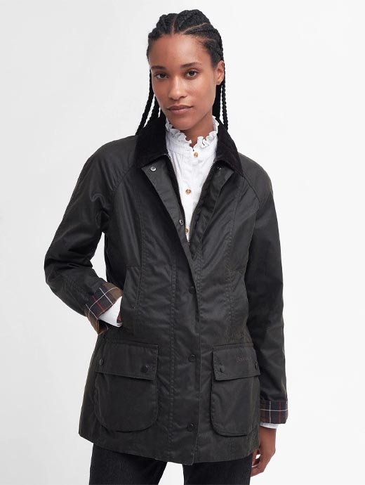 Barbour Women s Classic Beadnell Wax Jacket Olive