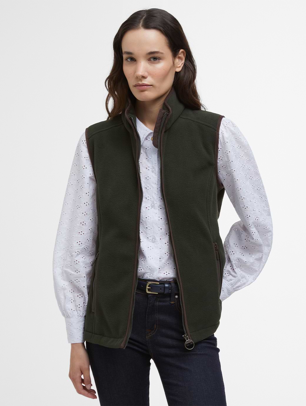 Barbour Women's Country Colton Fleece Gilet Sage