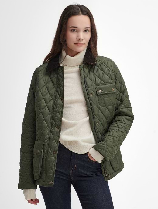 Barbour Women's Starling Quilted Jacket Olive/Classic