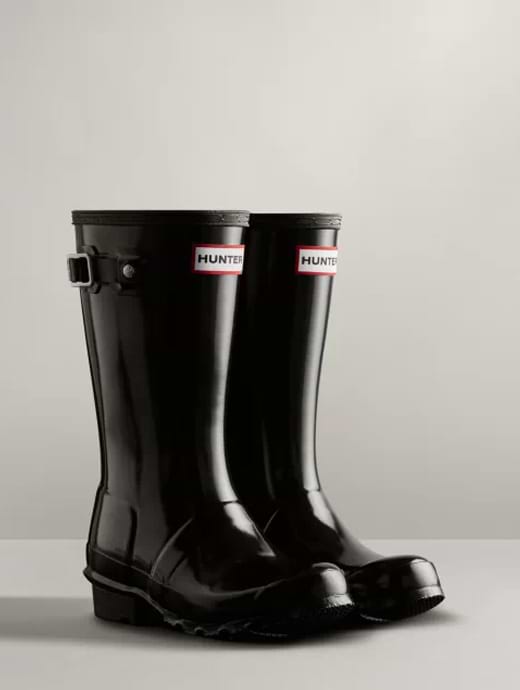 Kids black wellies shop