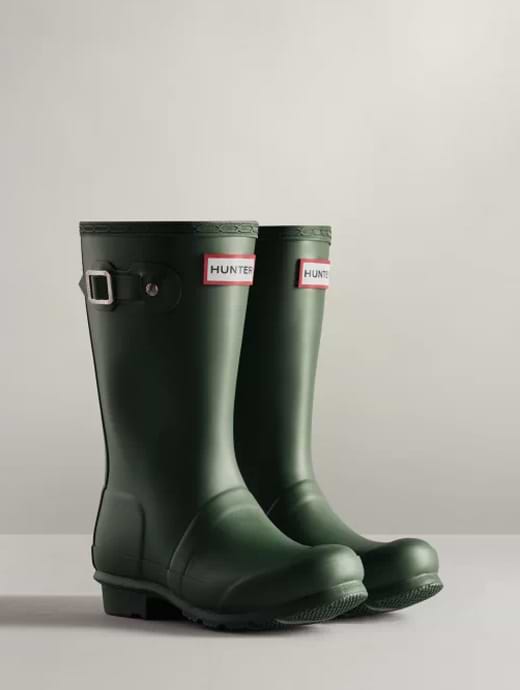 Hunter Big Kids Original Wellington Boots Hunter Green