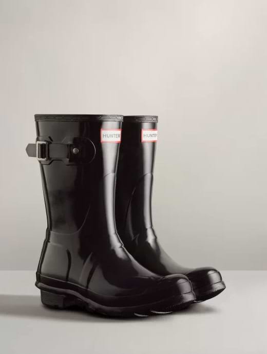 Hunter Women s Original Gloss Short Boot Black
