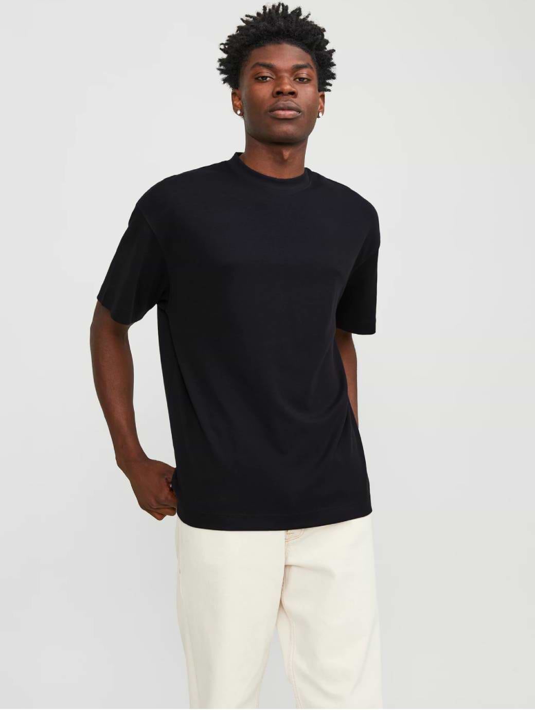 Jack & Jones Essentials Men's Urban Edge Short Sleeve O-neck Tee Black