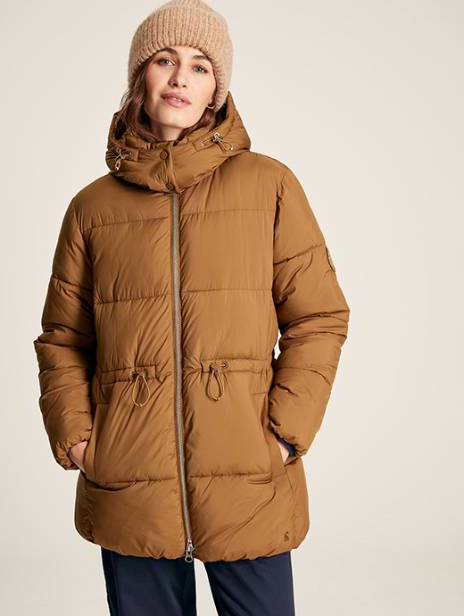 Joules Women's Holsworth Fashion Puffer Rust