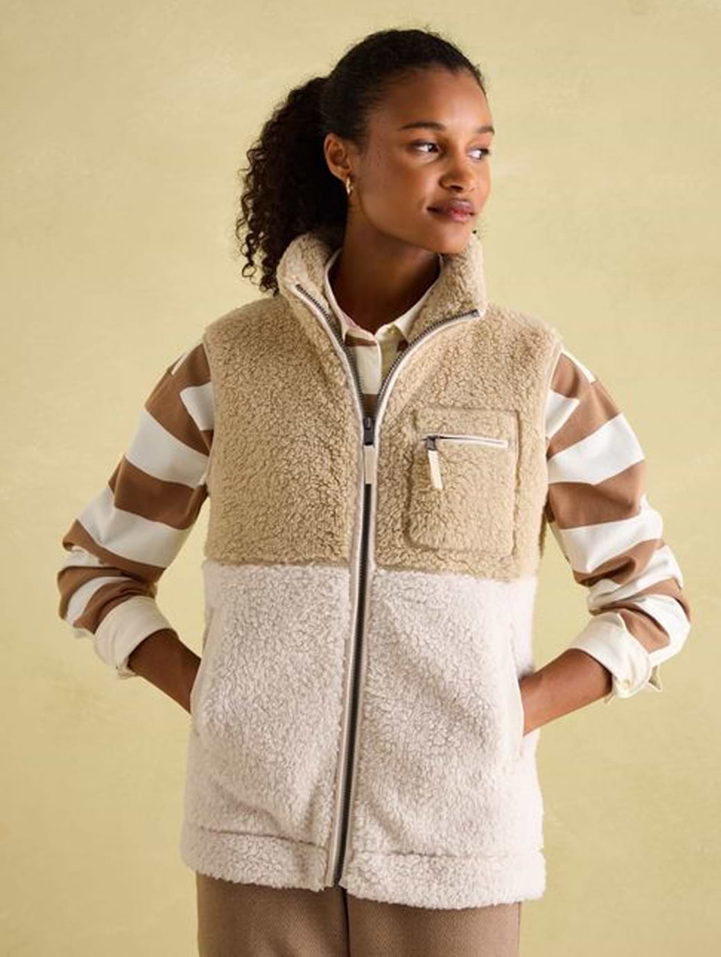 Girls fleece gilet deals