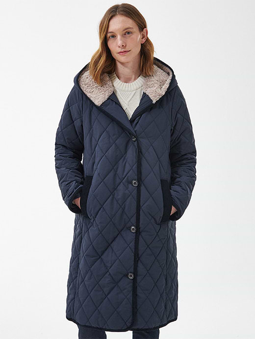 Barbour Women's Bream Quilt Dark Navy/Dress