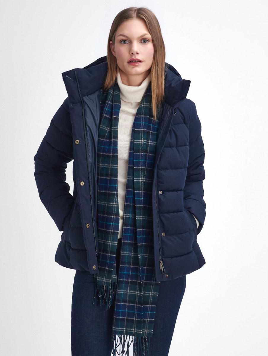 Barbour Women's Camellia Puffer Jacket Dark Navy