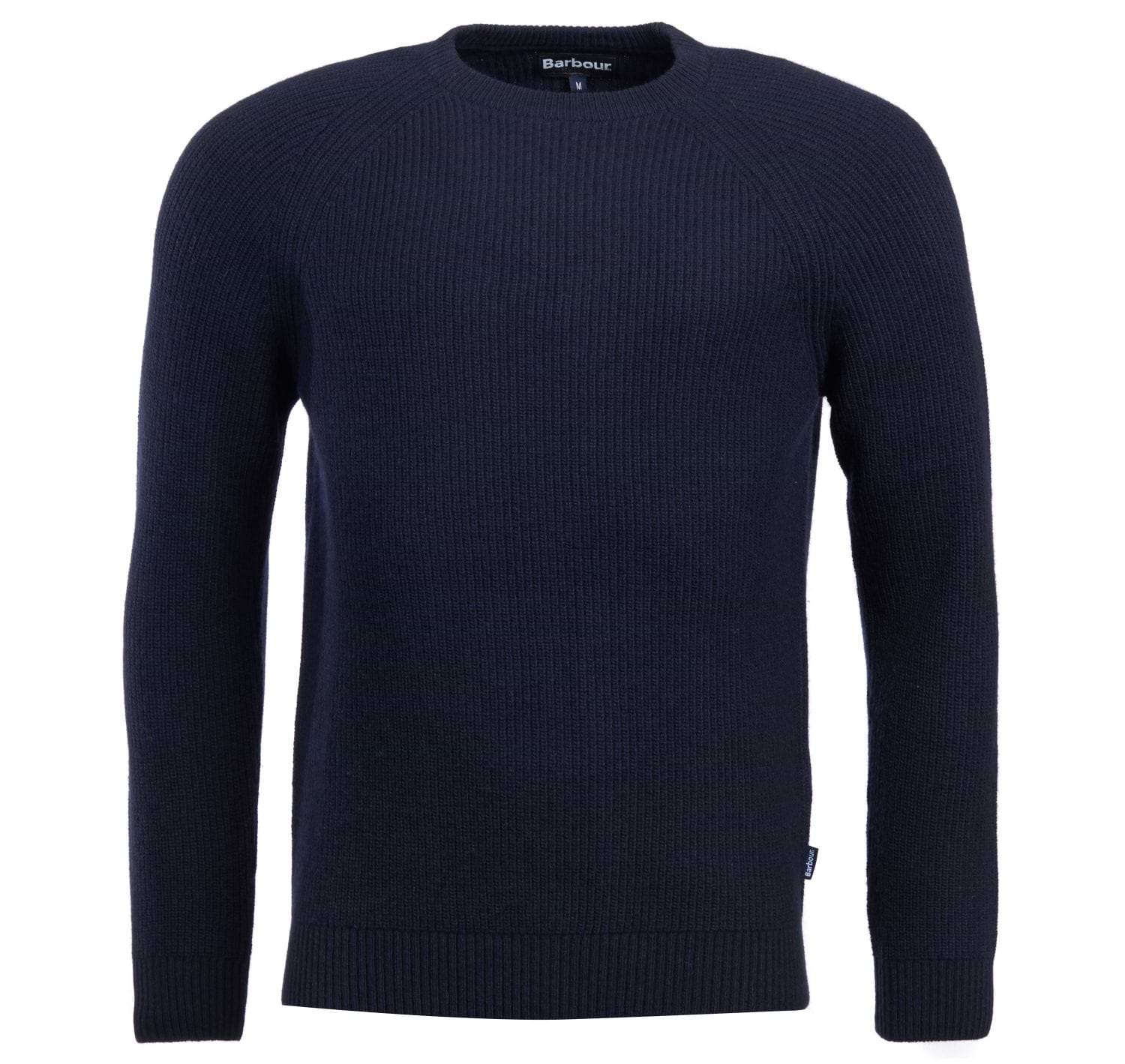 Barbour Manor Crew Neck Jumper Navy Griggs
