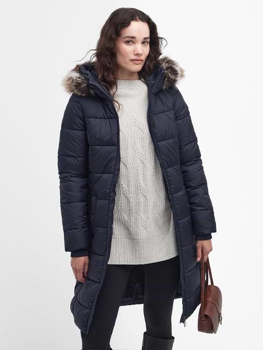 Barbour Women's Rosoman Quilt Dark Navy