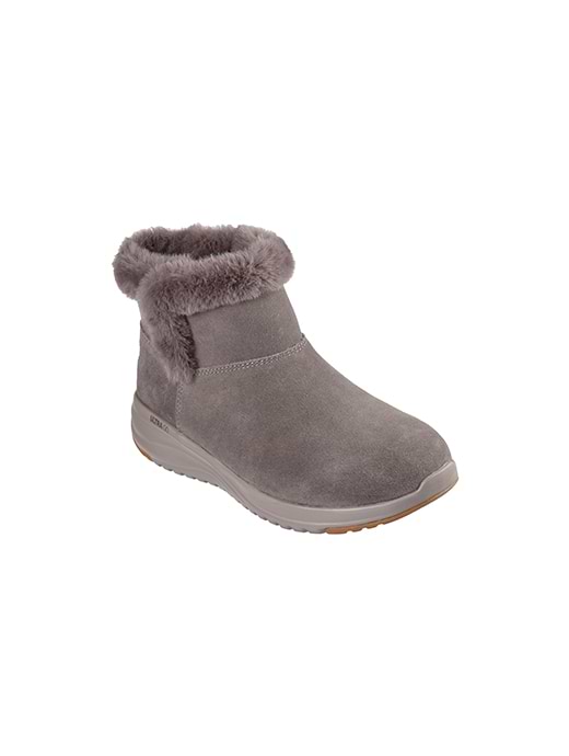 Skechers Women s On the Go Stellar Waterproof Suede Chugga Boots Dark Taupe