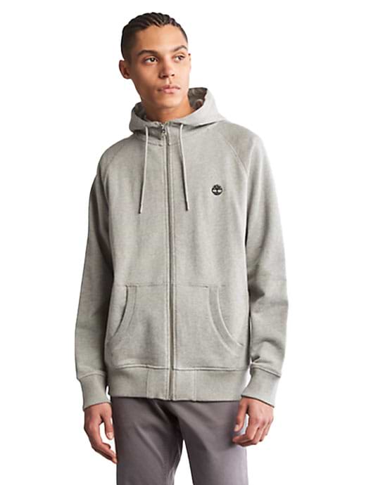 Timberland Men s Exeter River Zip Through Sweatshirt Medium Grey