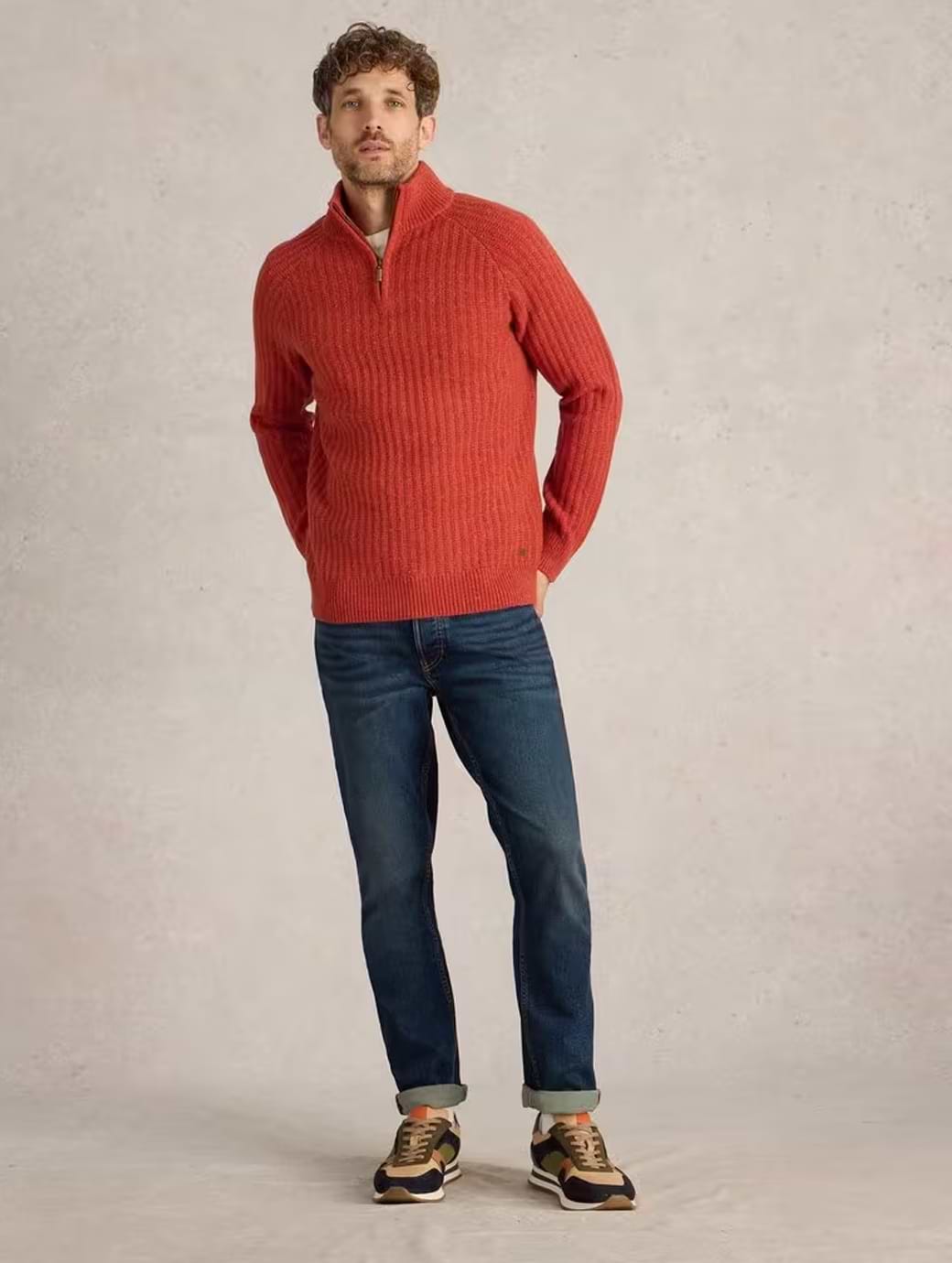 White stuff orange jumper best sale