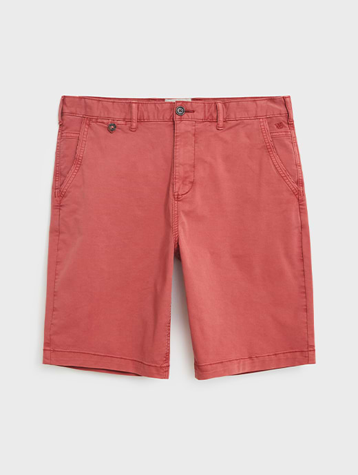 White Stuff Men s Sutton Organic Chino Shorts Dark Pink