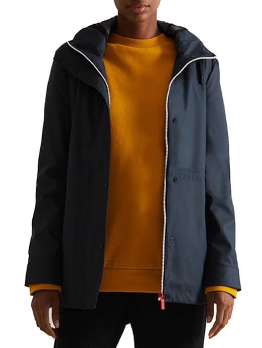 Hunter Womens Lightweight Rubberised Jacket Navy Griggs