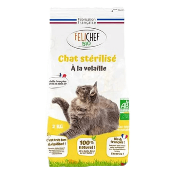 Croquettes Repas Complet Chat Adulte Stérilisé BIO