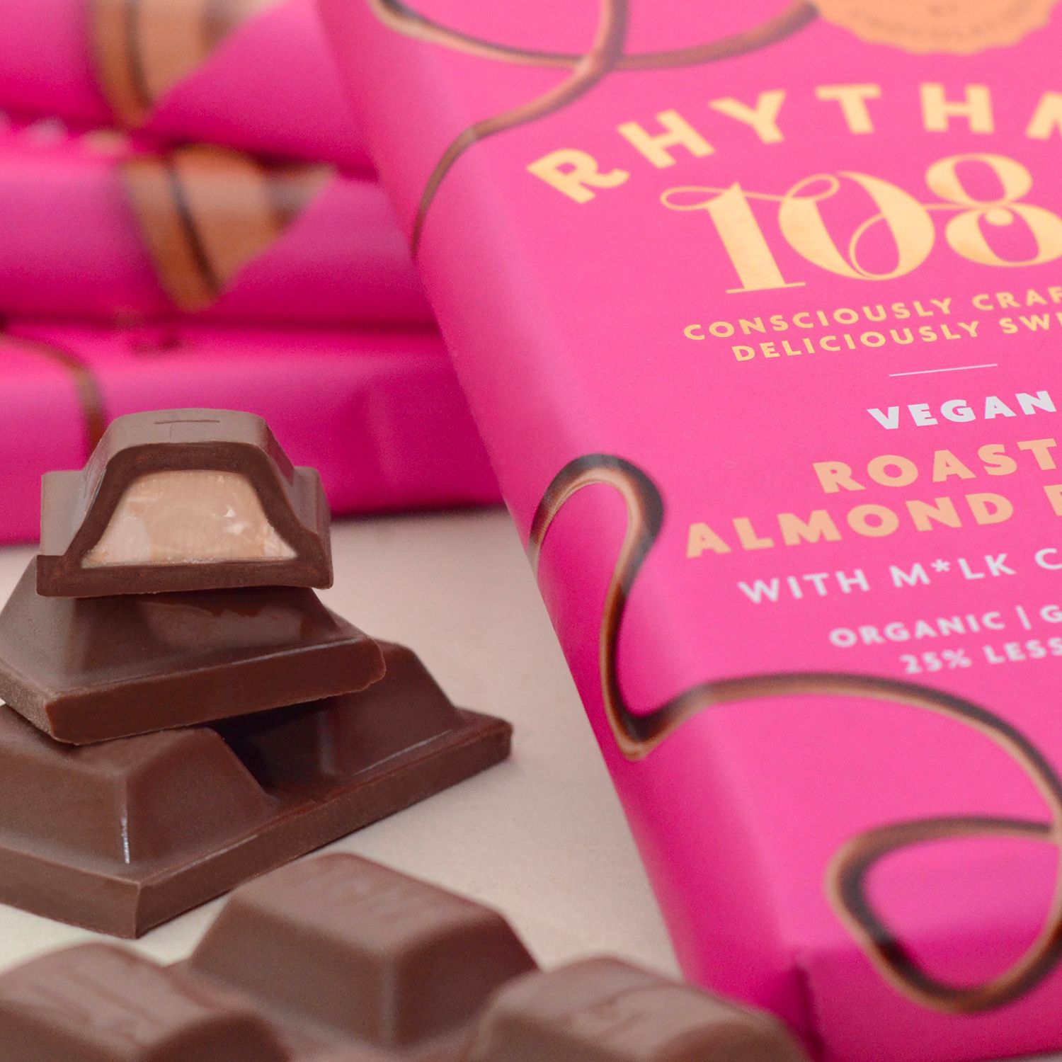 Glutenvrije Chocolade Gevuld met Amandelboter