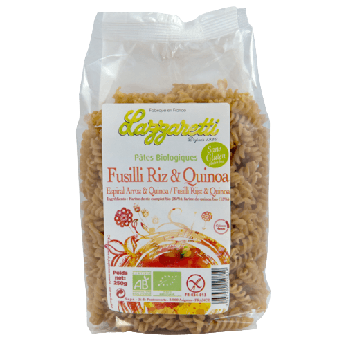 Gluten-Free Rice Quinoa Fusilli 0