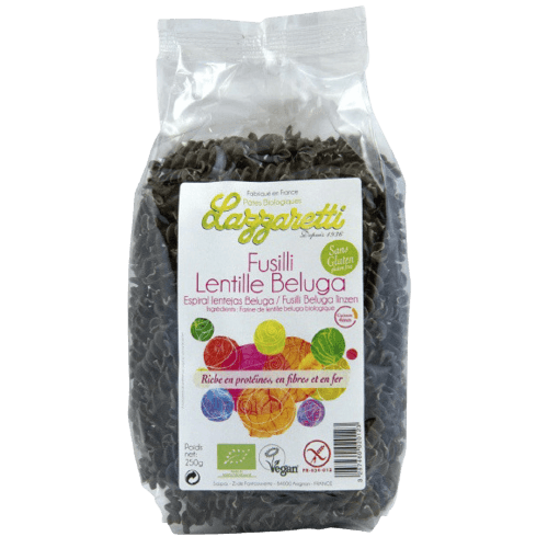 Fusilli Lentille Beluga Sans Gluten