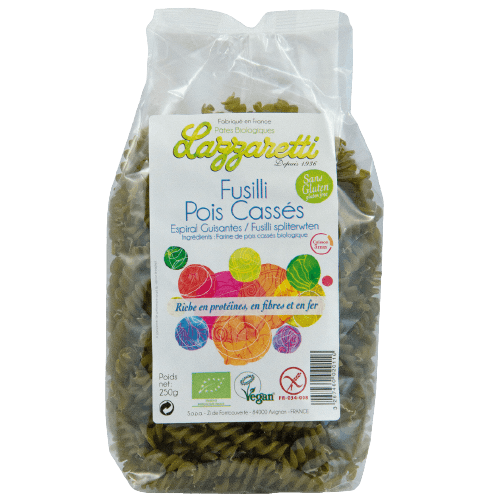 Gluten-free Split Pea Fusilli Organic