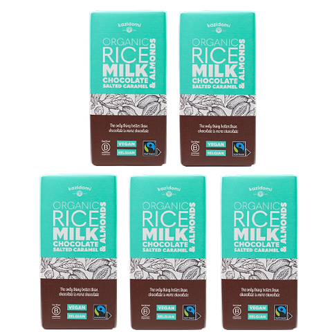 Chocolate Vegan Almonds salted Caramel Fair Trade Organic