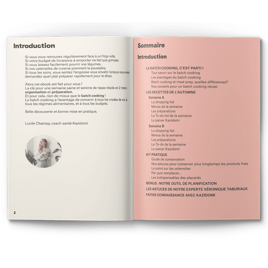 Ebook : Batch cooking automne 1