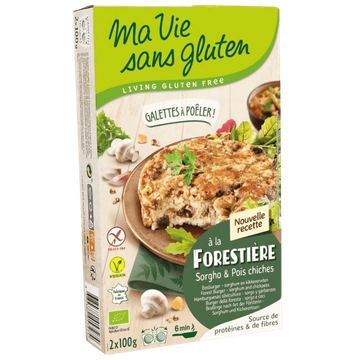 Galettes Végétales Forestière Pois Chiches BIO