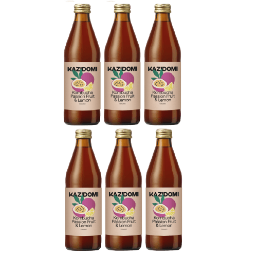 X6 Pack Passievrucht Citroen Kombucha 0