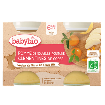 Petits Pots Pomme Clémentine Dès 6 Mois BIO