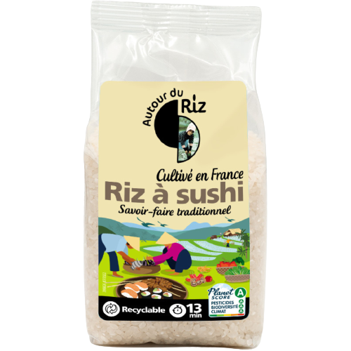 French Sushi Rice Organic 400g Autour du riz | -15% on Kazidomi