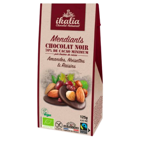 Vegan Zwarte Chocolade Mendiants
