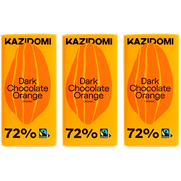 Pack Chocolat Noir 72% Orange Équitable 85g BIO