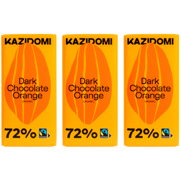 Pack Chocolat Noir 72% Orange Équitable 85g BIO