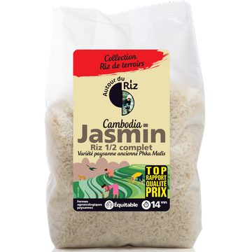 Cambodian Jasmine Rice 1/2 Wholegrain Organic