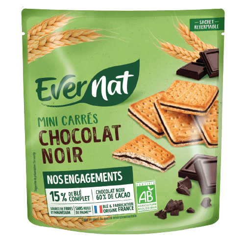 Carres Chocolat Noir Minis BIO