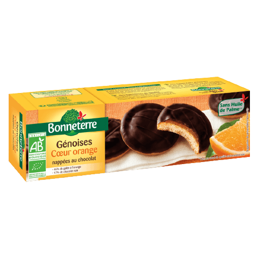 Biscuit Chocolat Coeur Orange