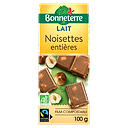 Chocolat Lait Noisettes Entières BIO