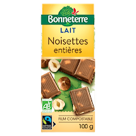 Melkchocolade Met Hele Hazelnoten bio