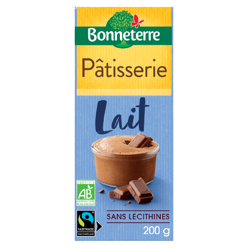 Chocolat Lait Patisserie BIO