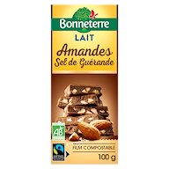 Melkchocolade Amandelen & Guérandezout bio